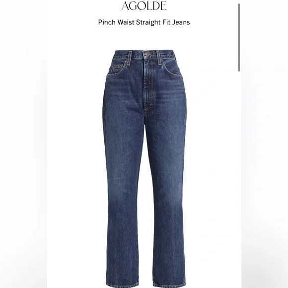 Agolde Pinch Waist Straight Jean | Size 30 (8-10) - Picture 8 of 8